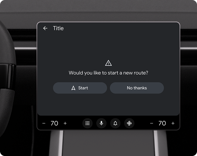 Example of a message template