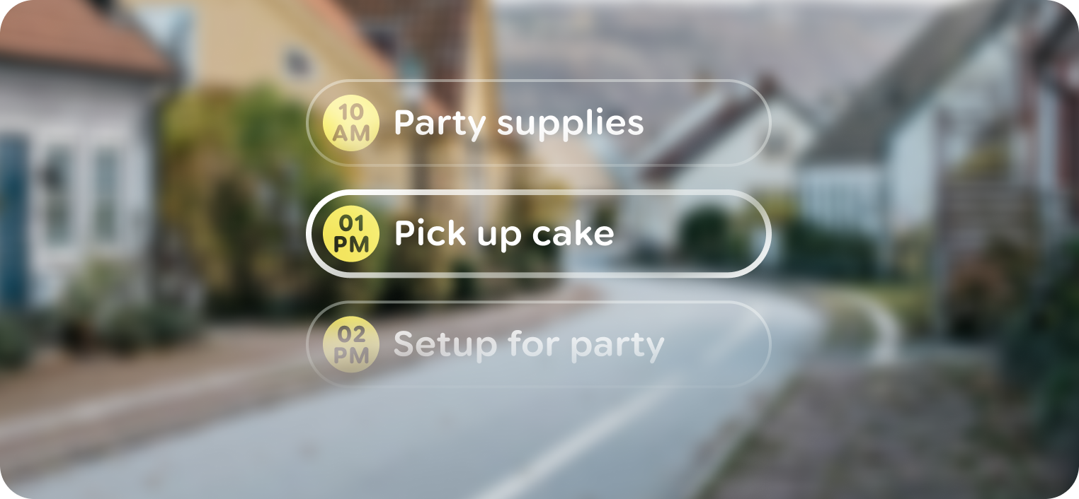 Design elements should be anchored to the bottom of the
frame.