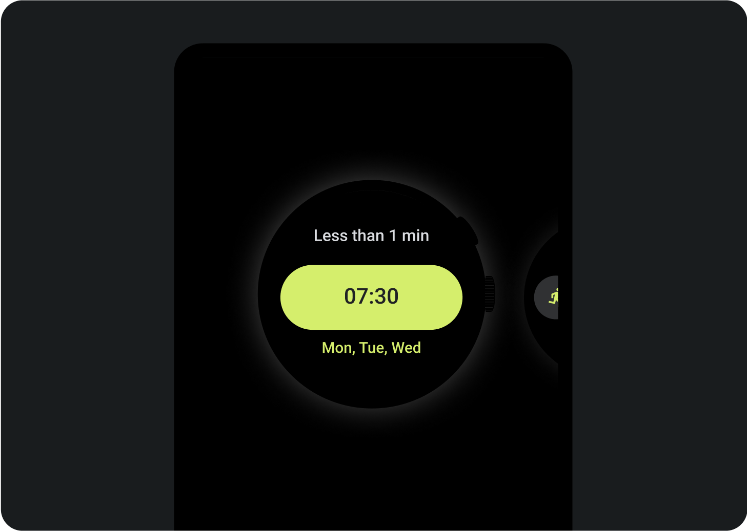 Example of tile preview in tile manager on a phone